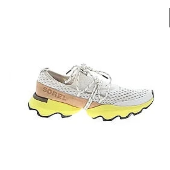 Sorel White and Yellow Athletic Shoes - Picture 1 of 1